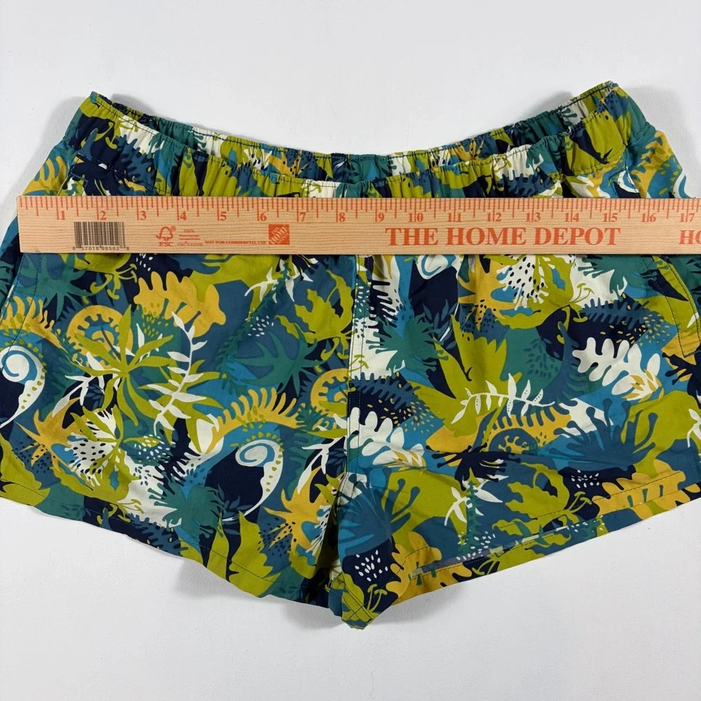 Patagonia Barely Baggies Shorts Womens Medium Wild Waratah Tasmanian Teal NEW